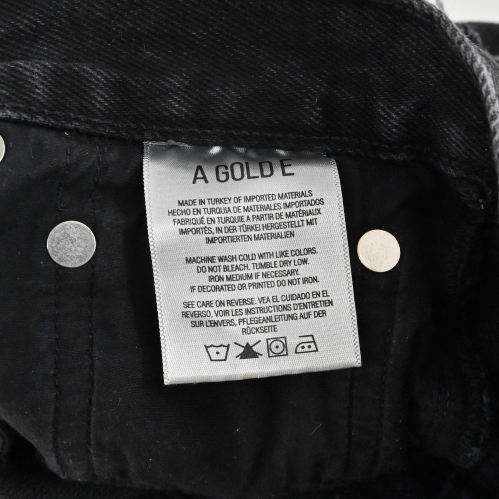 Agolde Parker Shorts Womens‎ Size 24 Black Distressed Button Fly Cutoff Denim - Picture 7 of 14
